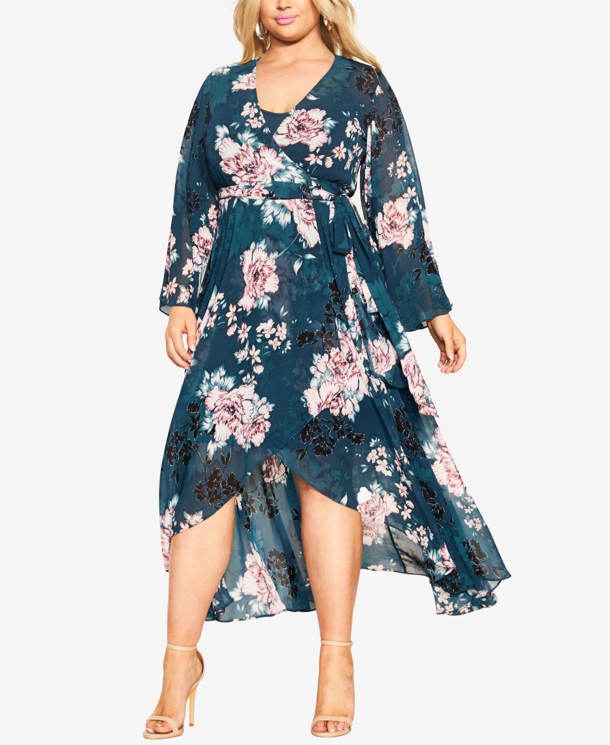 City Chic Womens Jade Blossom Maxi Dress Product Image