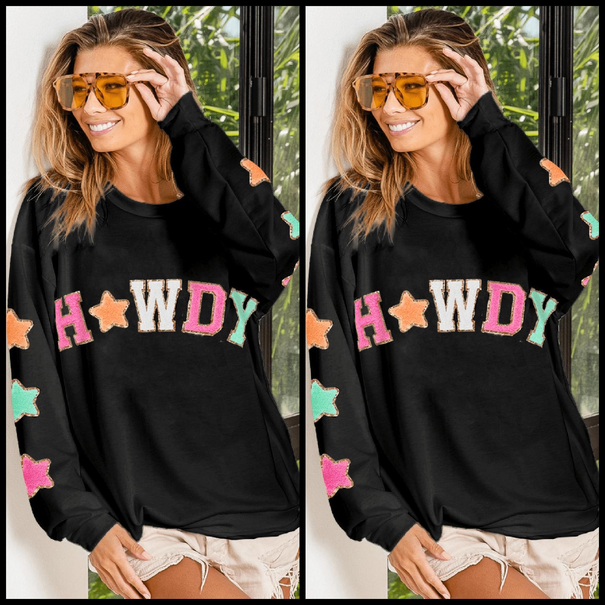 Howdy Stars Lightweight Sweatshirt Product Image