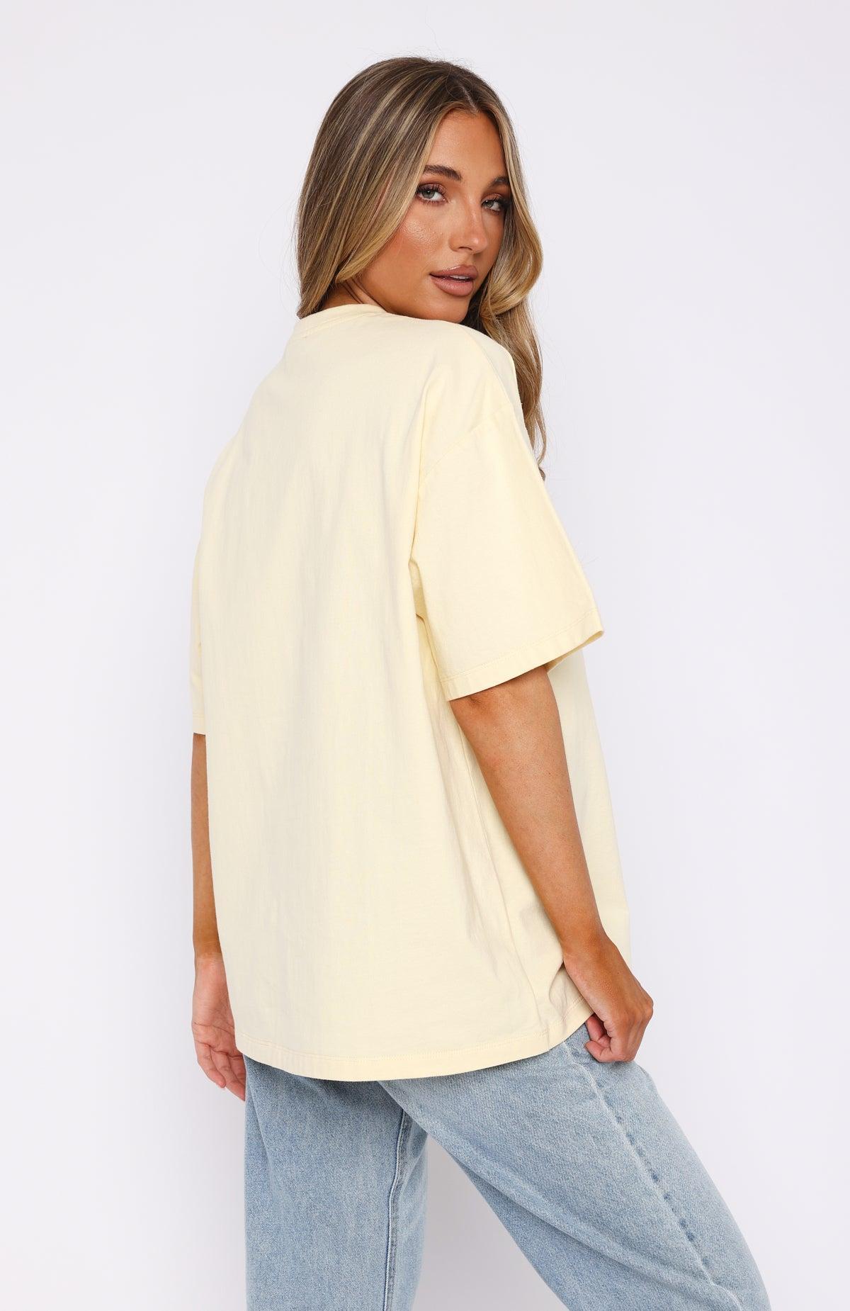 Oh So Sweet Oversized Tee Cream Product Image