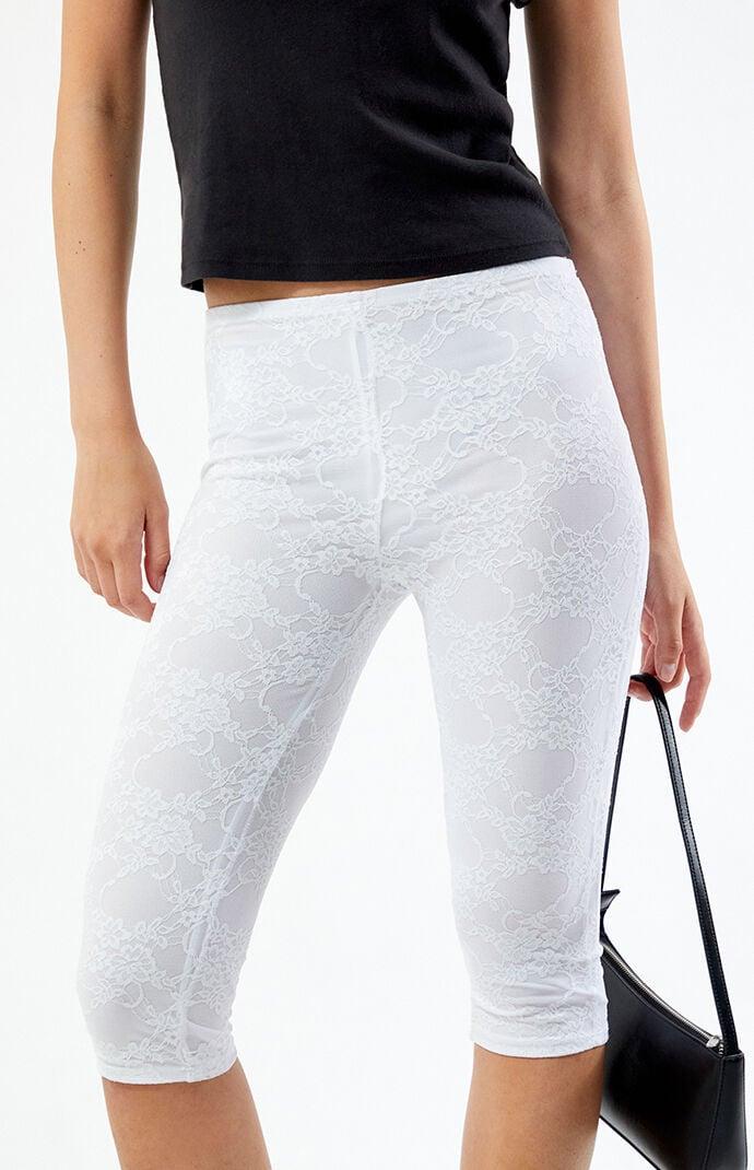 Women's Lace Capri Shorts Product Image