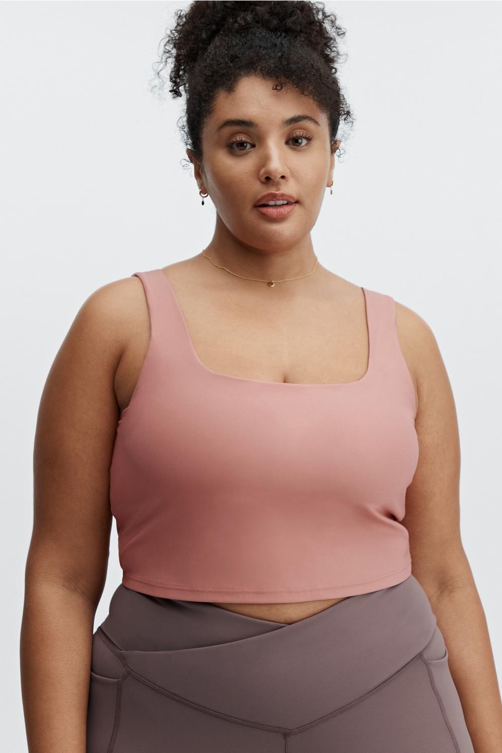 Fabletics Lydia Built-In Bra Tank Womens pink Size XXL Product Image