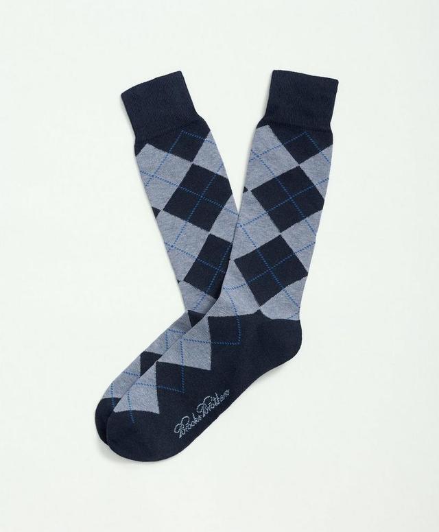 Cotton Blend Argyle Socks Product Image