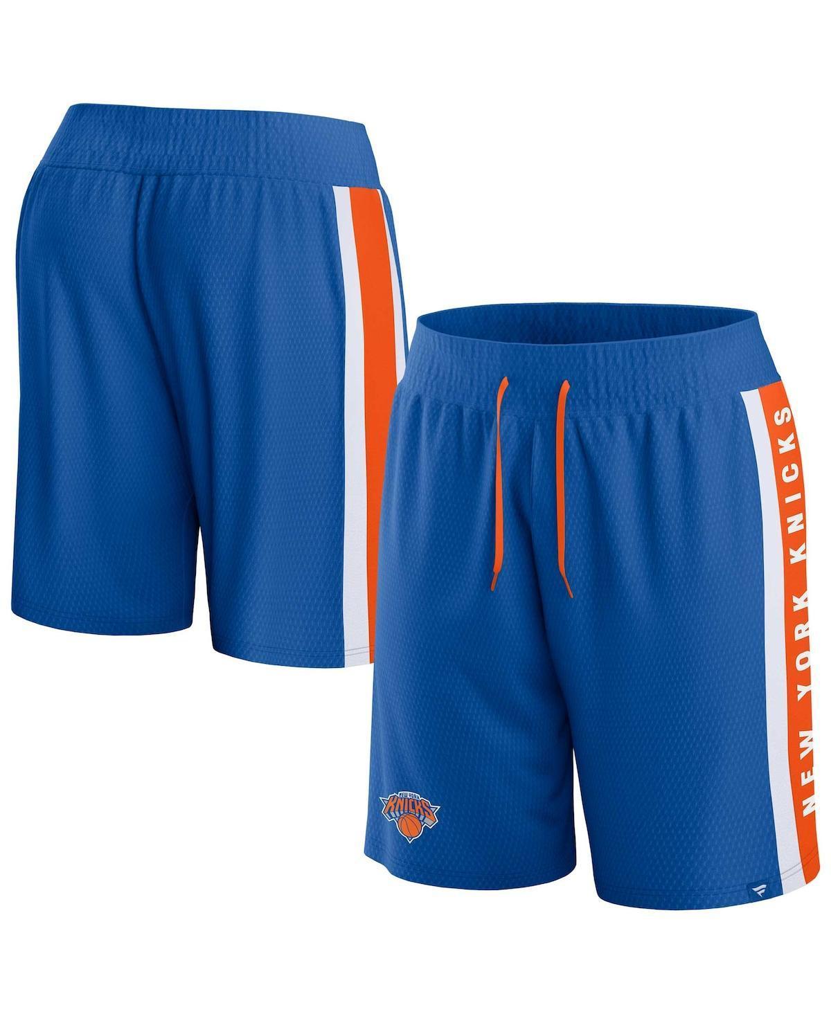 Mens Fanatics Blue New York Knicks Referee Iconic Mesh Shorts Product Image