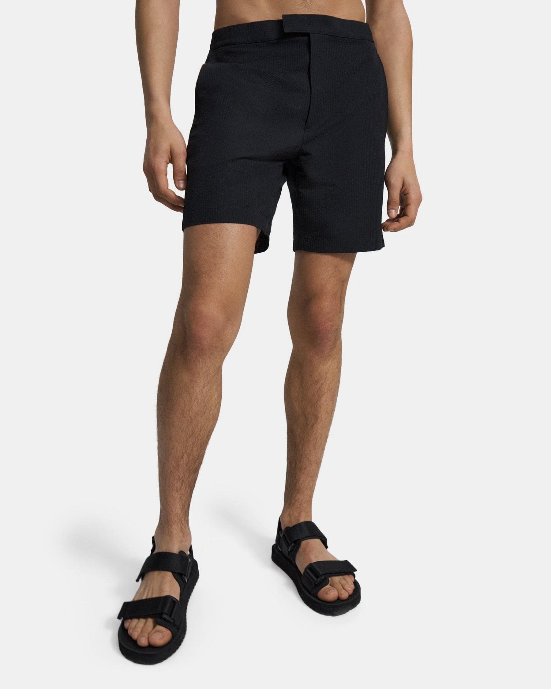 Swim Trunks in Stretch Seersucker Product Image