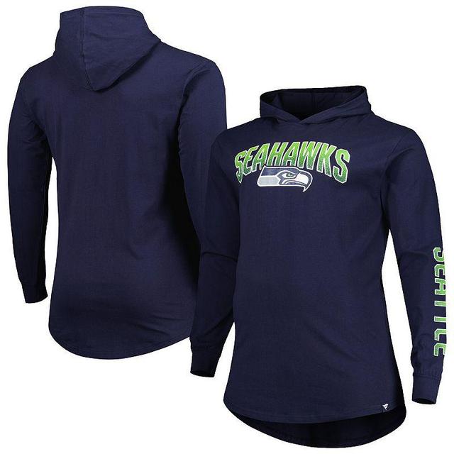 Mens Fanatics Branded College Seattle Seahawks Big & Tall Front Runner Pullover Hoodie Blue Product Image