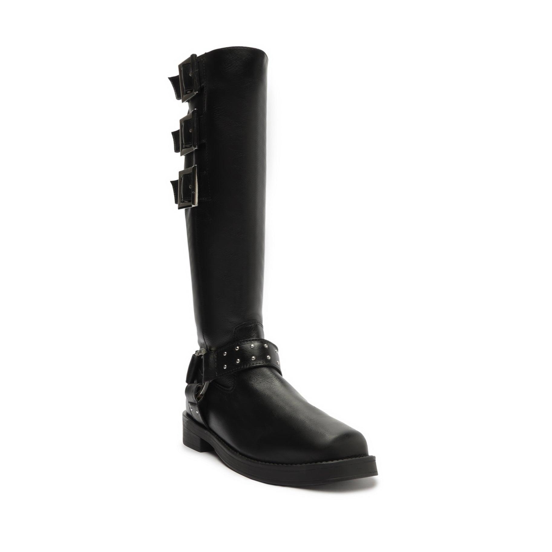 Luccia Buckle Graxo Leather Boot Female Product Image