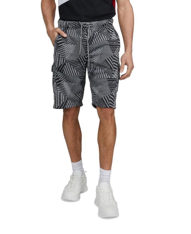 Ecko Unltd. Mens Zip Labled Pocket Fleece Short Product Image