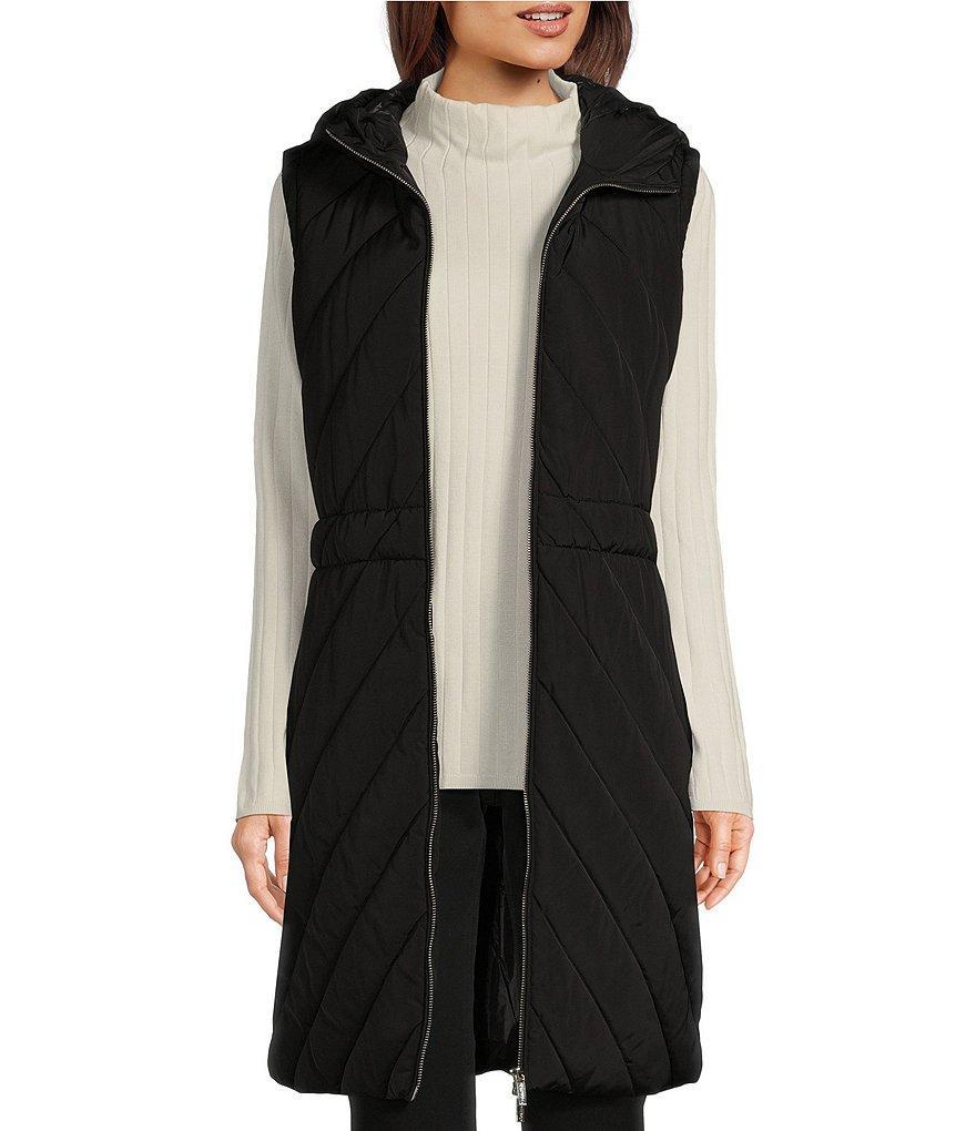 Calvin Klein Chevron Quilted Long-Line Vest Product Image