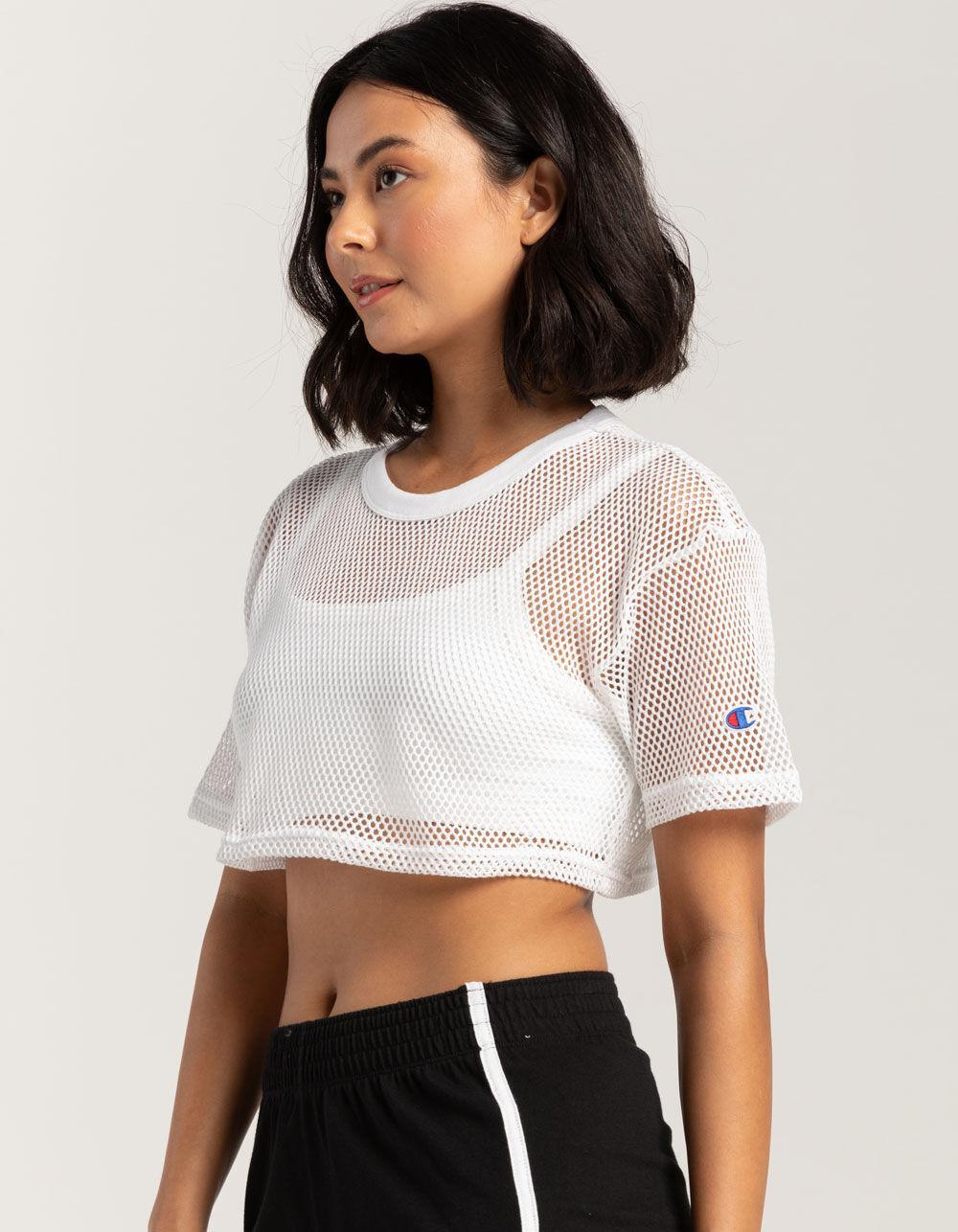 CHAMPION Mesh Cropped Womens Tee Product Image