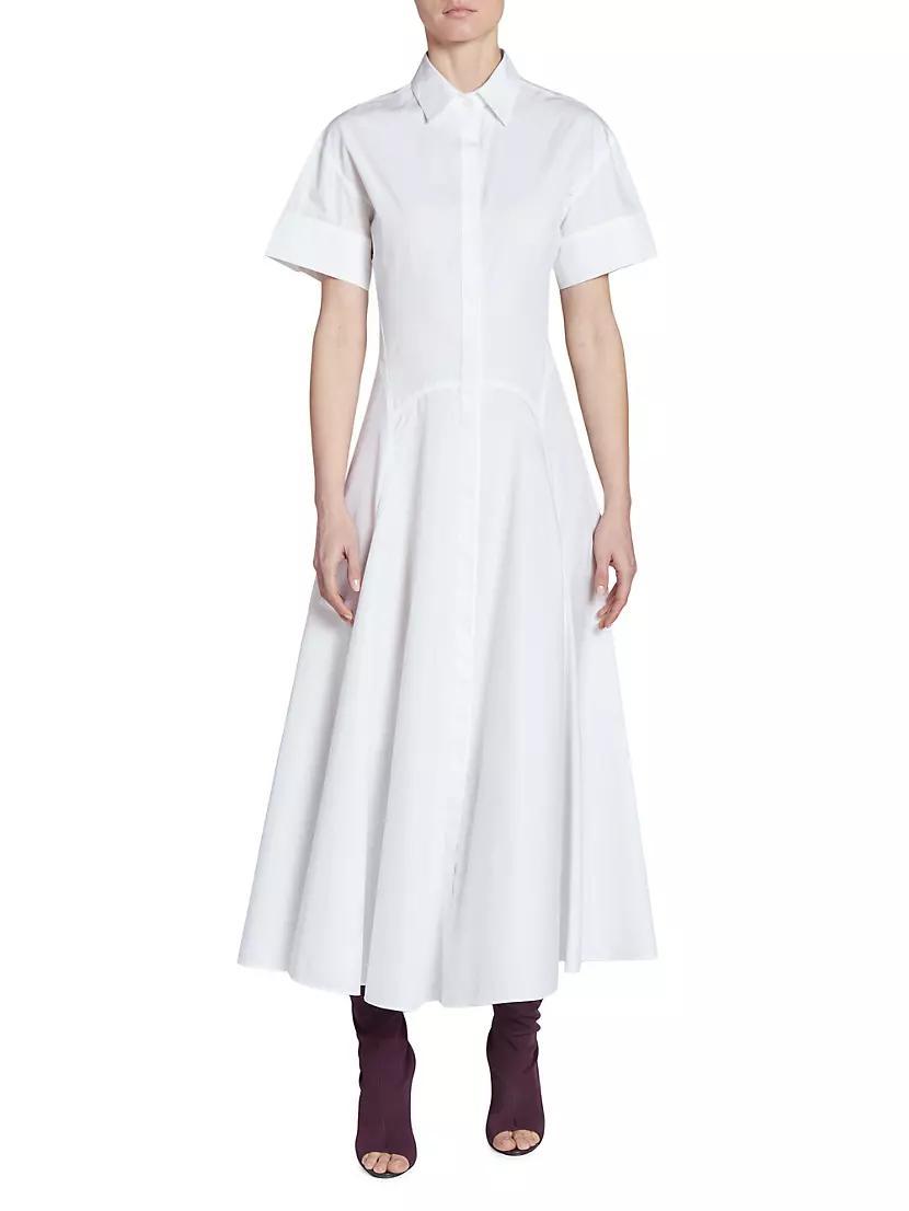 Panelled Cotton Shirtdress Product Image