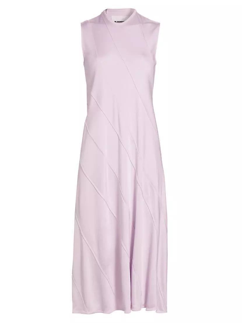 Sleeveless Spiral-Cut Midi-Dress Product Image