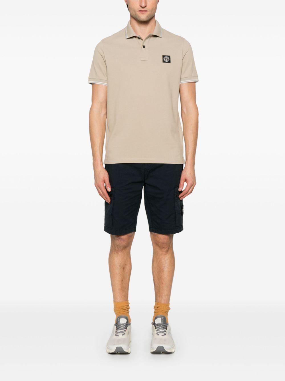 Compass-motif polo shirt Product Image