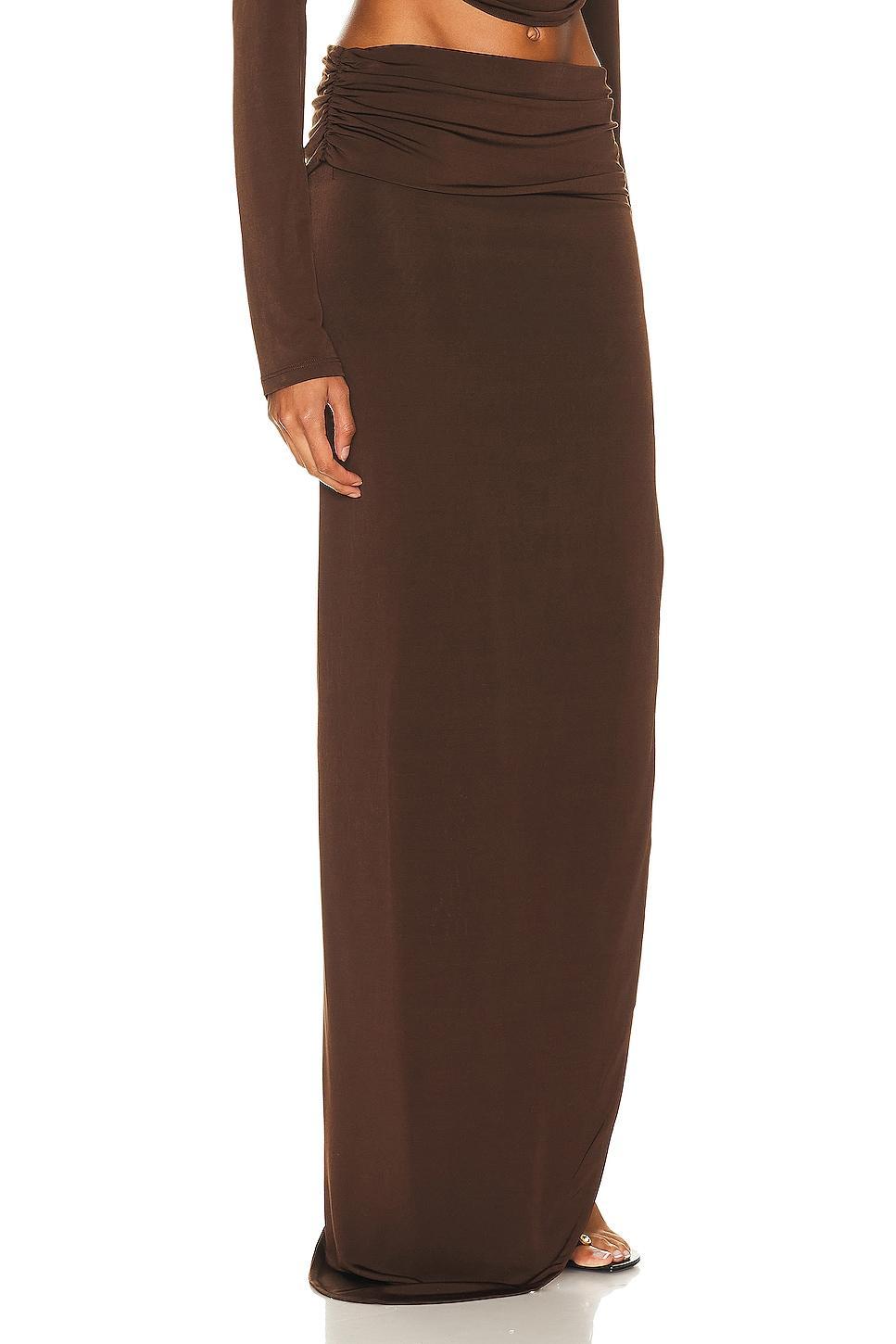 Mirror Palais The Slubbi Skirt Brown. (also in ). Product Image