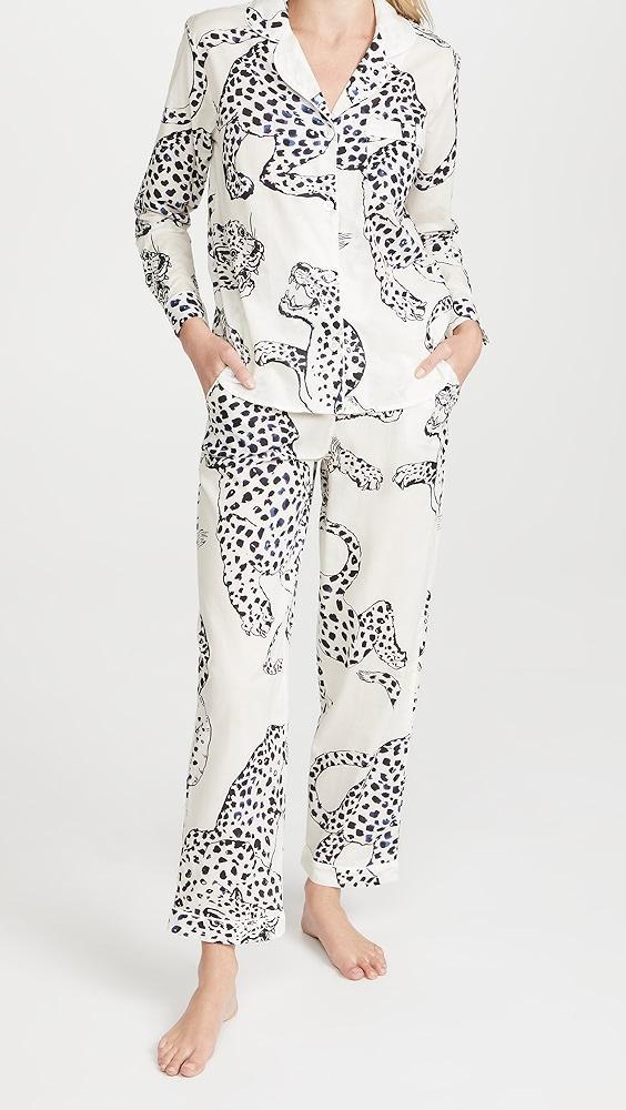 Desmond & Dempsey Jag Long PJ Set | Shopbop Product Image