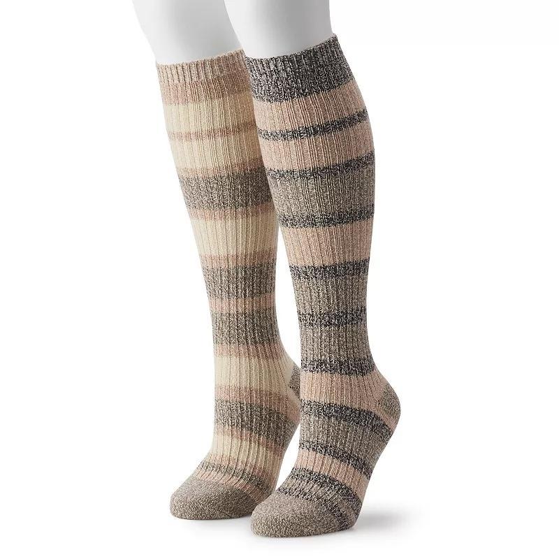 Womens Columbia 2-Pack Striped Knee-High Socks Product Image