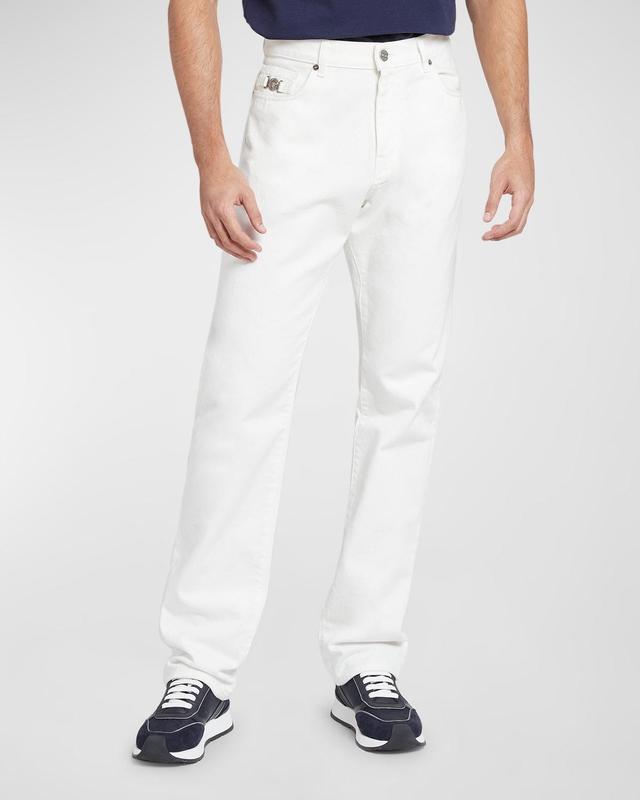 Mens Rinsed Denim Pants Product Image