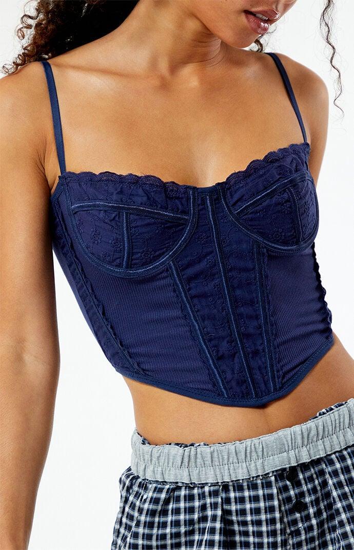 Women's Pointelle Knit Corset Product Image