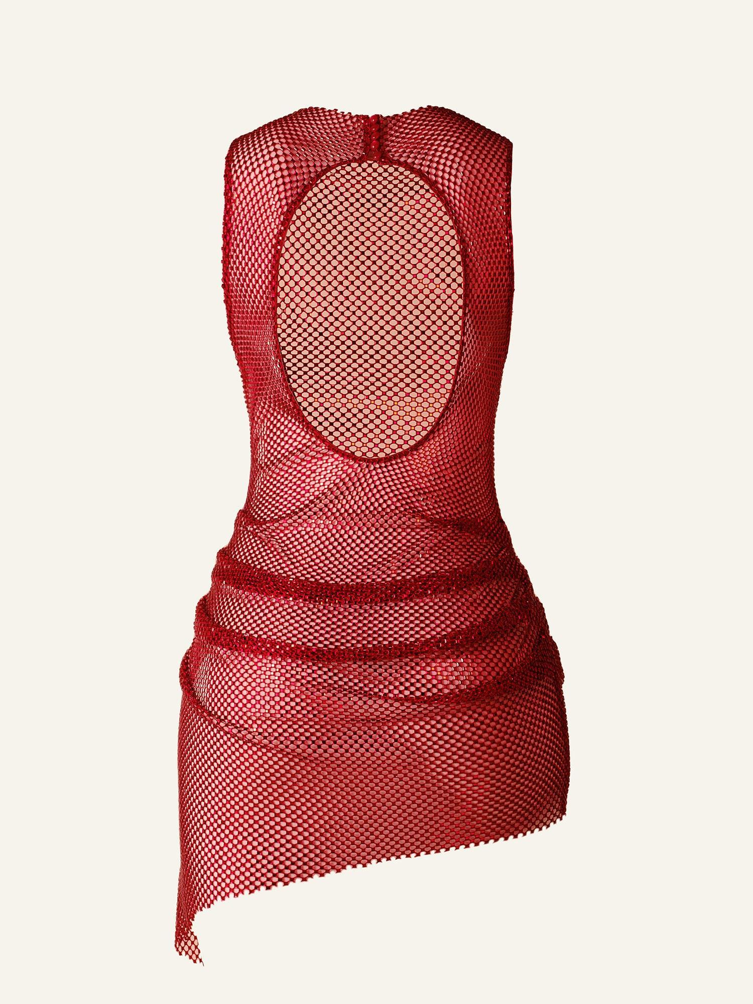 Stardust Island dress in Red Product Image