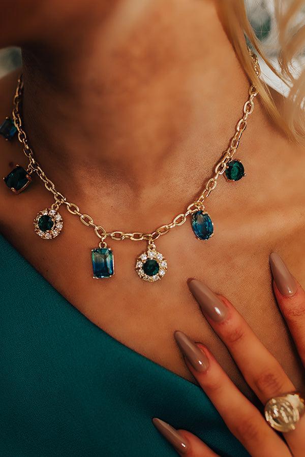 Statement Maker Necklace In Emerald Product Image