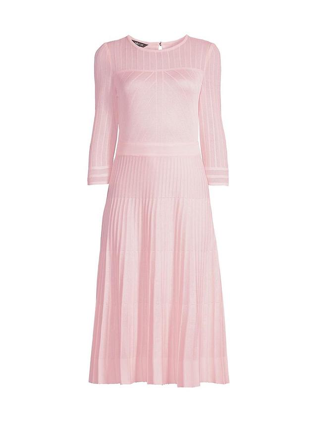 Pleated Knit Midi-Dress Product Image