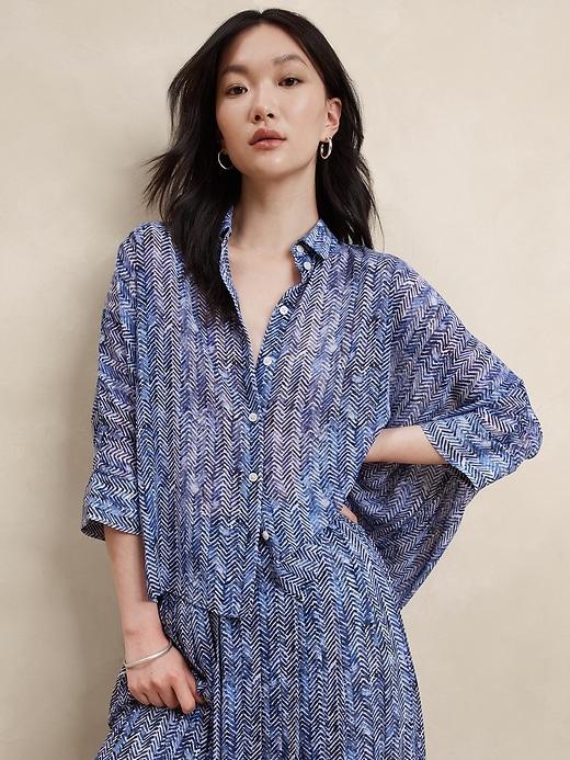 Oversized Drapey Shirt Product Image