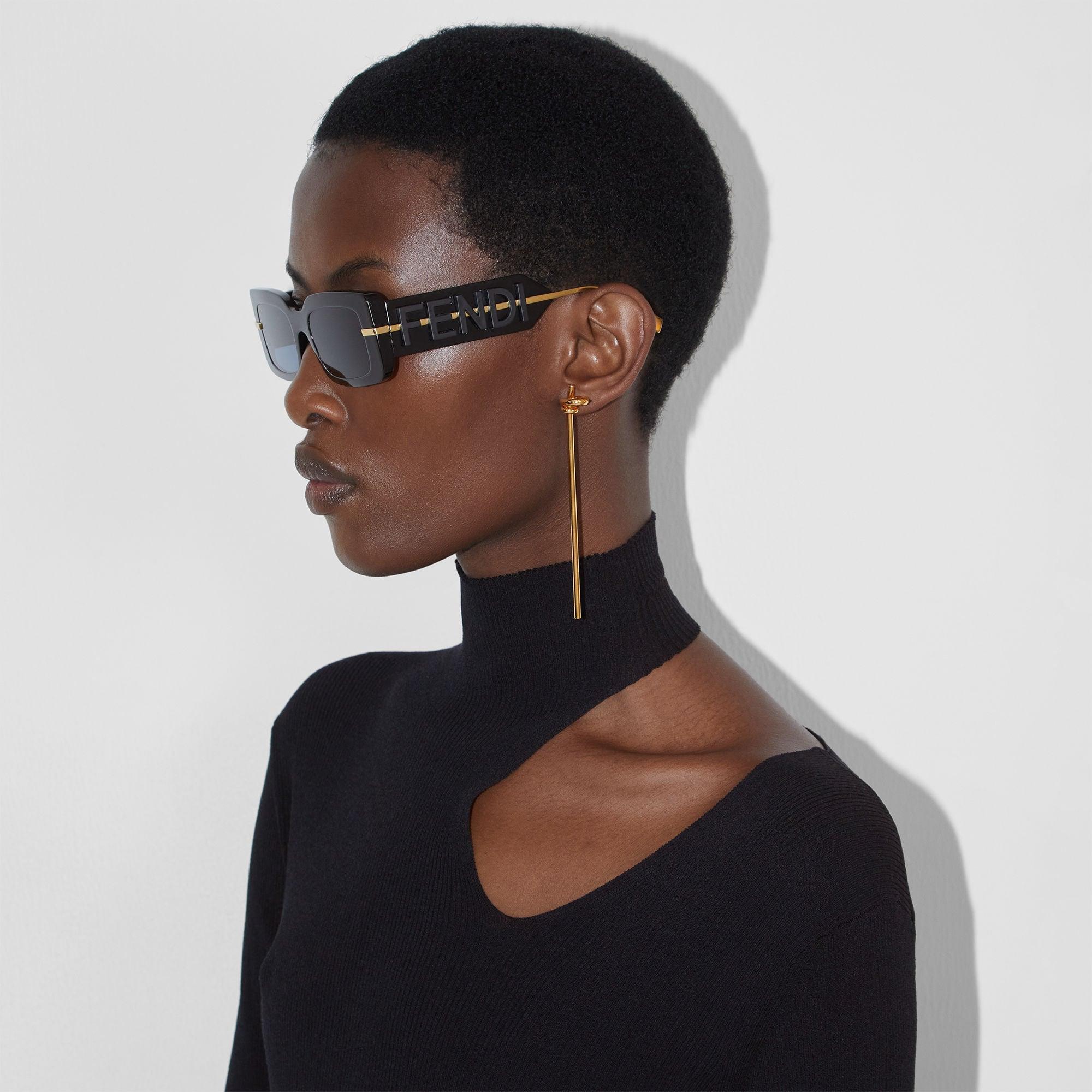 FendigraphyBlack acetate sunglasses Product Image