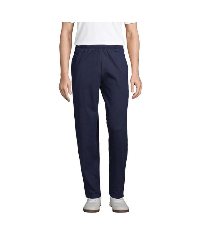 Big & Tall Lands End Jersey Knit Pants, Mens Grey Product Image