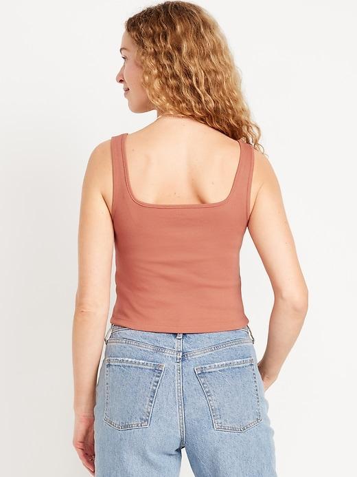 Ultra-Crop Rib-Knit Tank Top Product Image