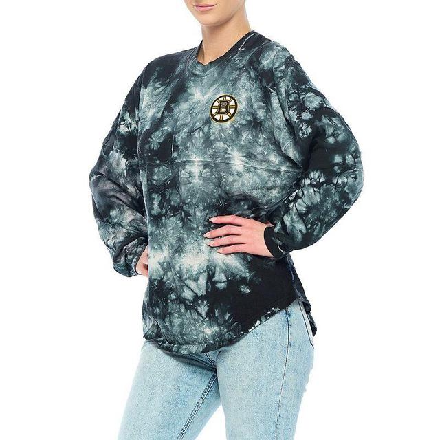 Womens Fanatics Branded Boston Bruins Crystal-Dye Long Sleeve T-Shirt Product Image