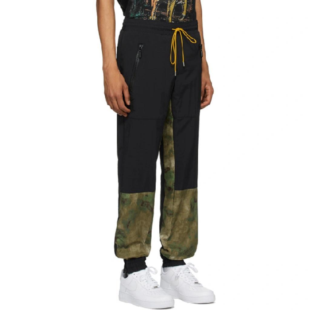 Camouflage Print Track Trousers In Black Product Image