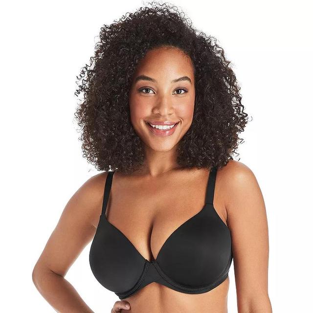 Maidenform Womens One Fabulous Fit 2.0 Tailored Demi Bra DM7543 - Black 34A Product Image