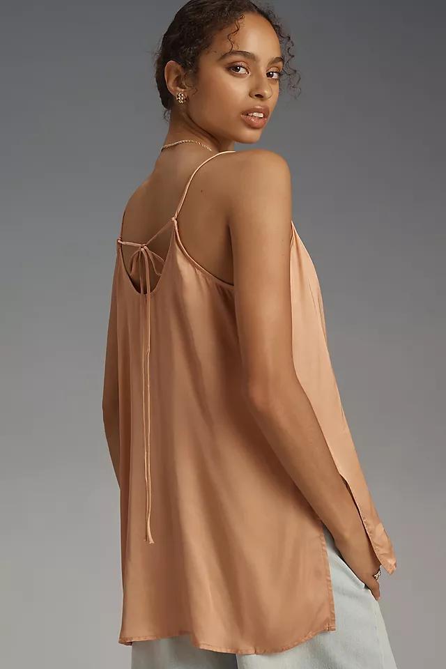 By Anthropologie Silky Cowl-Neck Tunic Top Product Image