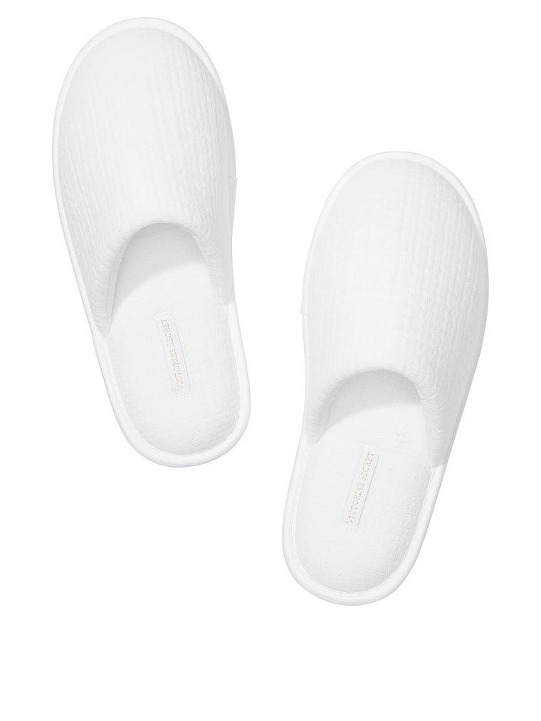 Closed-Toe Cotton Gauze Slippers Product Image