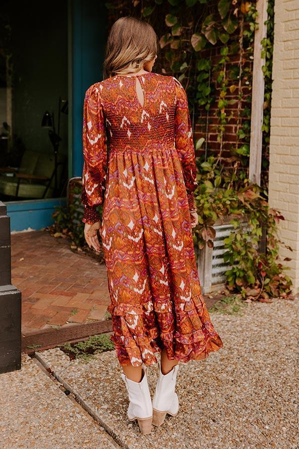 Harvest Hues Satin Midi Product Image