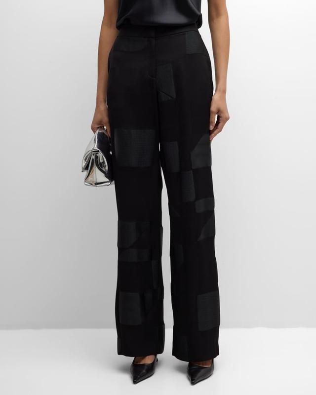 Sullivan Textured Straight-Leg Pants Product Image