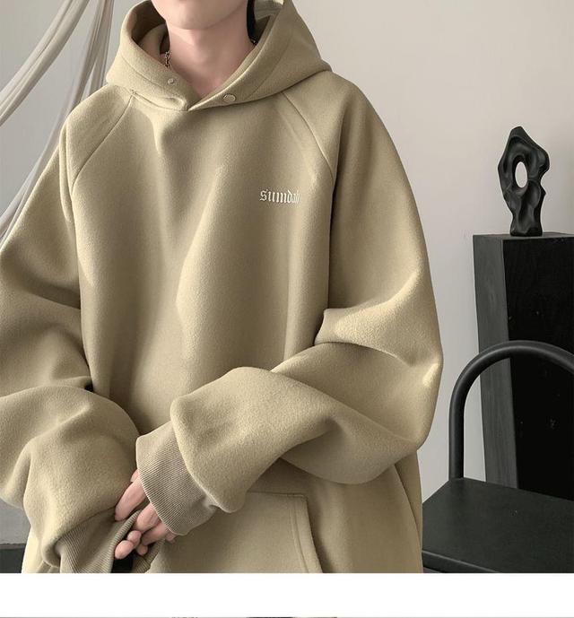 Lettering Oversized Hoodie Product Image