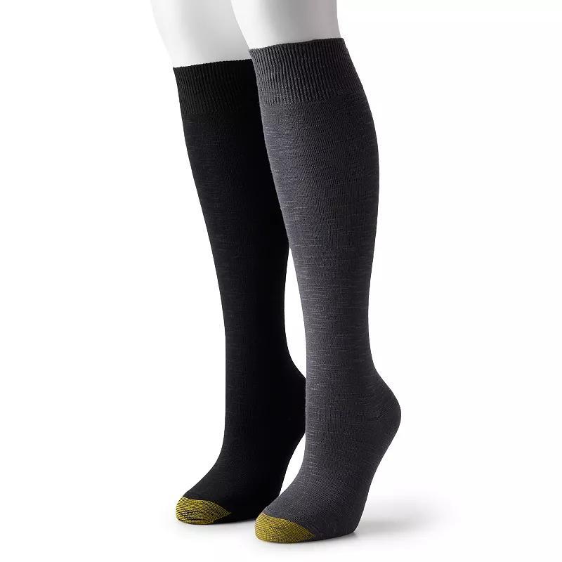 Womens GOLDTOE 2-Pack Basic Knee-High Socks Product Image