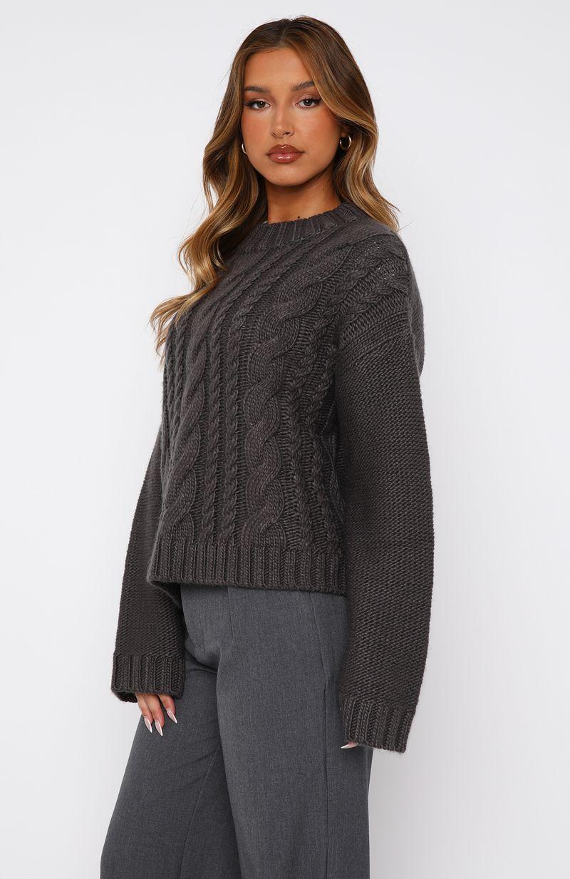 Glacier Knit Sweater Storm Product Image