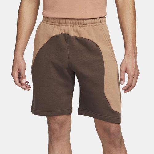 Nike Mens Club Color Clash Shorts - Brown/Brown Product Image