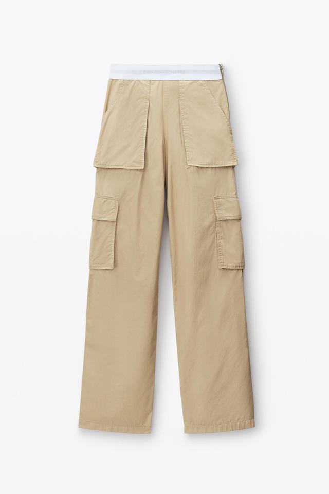 Mid-rise Cargo Rave Pants In Cotton Twill Product Image