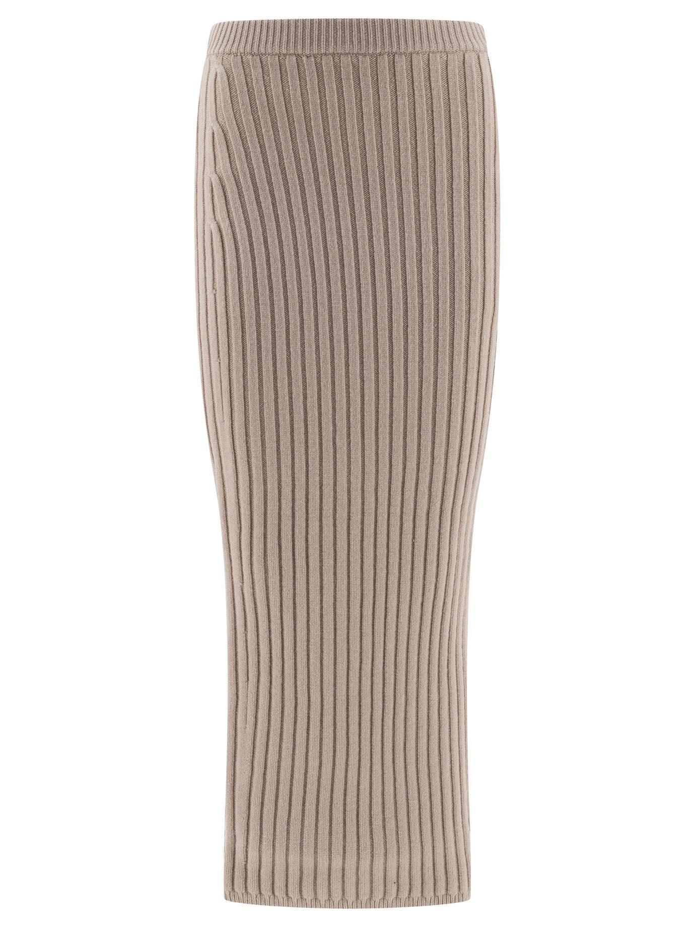 MAX MARA Wool And Cashmere Knit Skirt In Slim Fit Product Image