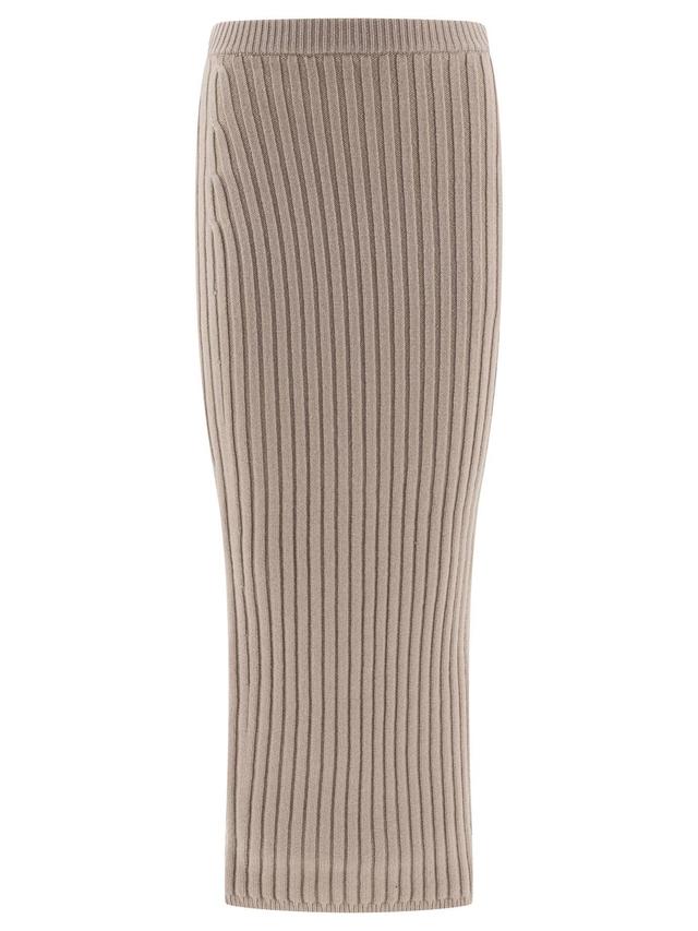 MAX MARA Wool And Cashmere Knit Skirt In Slim Fit Product Image