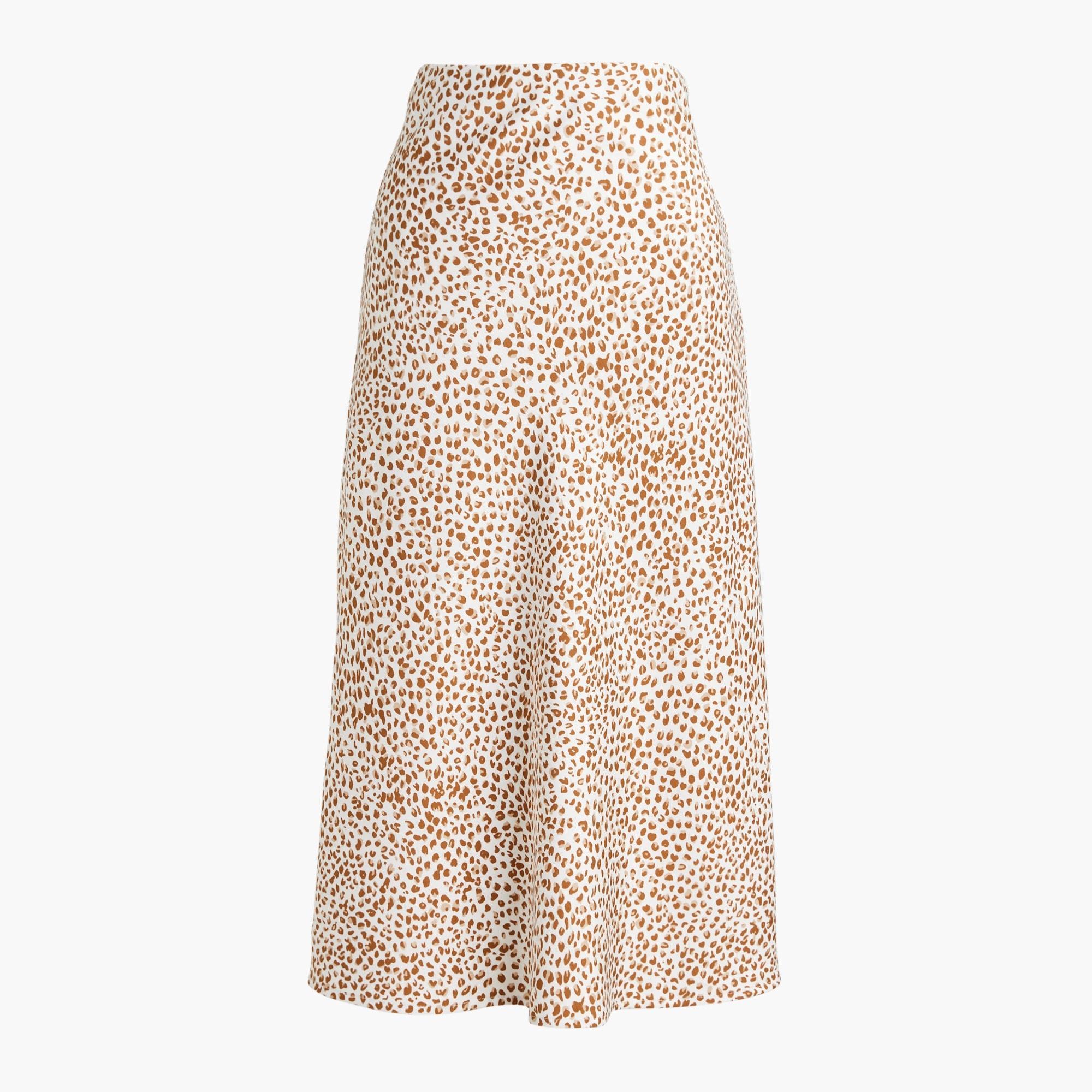 Printed bias slip skirt Product Image