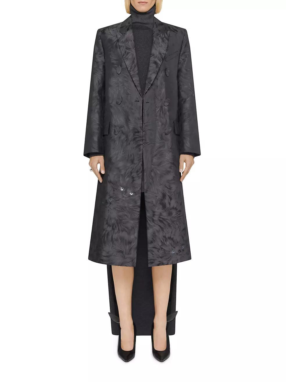 Cat Jacquard Coat Product Image