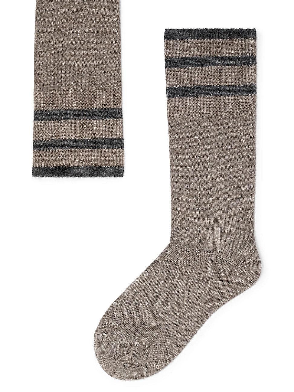 Womens Sparkling Cashmere Knit Socks Product Image