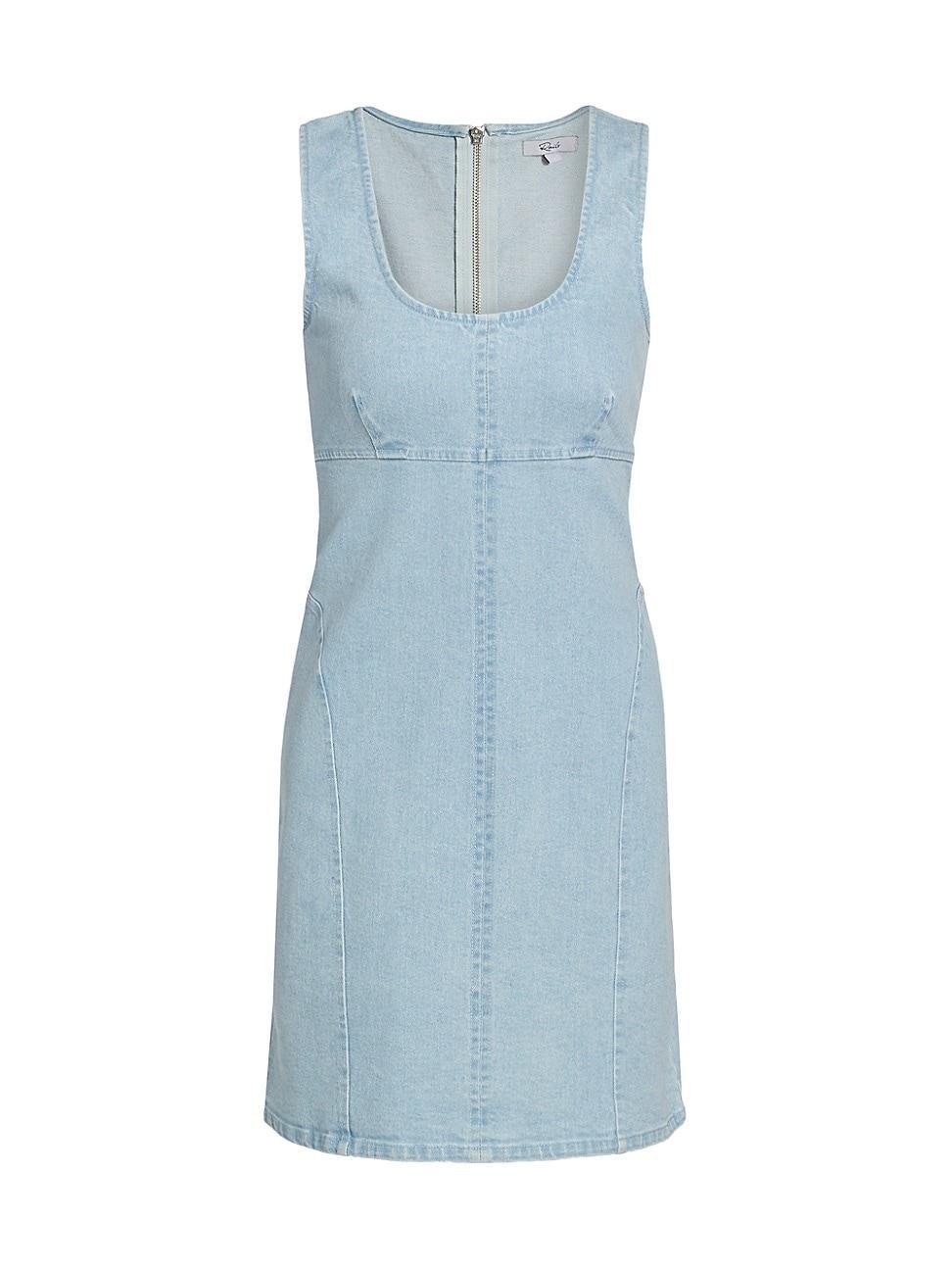 Womens Blaze Denim Scoopneck Minidress Product Image