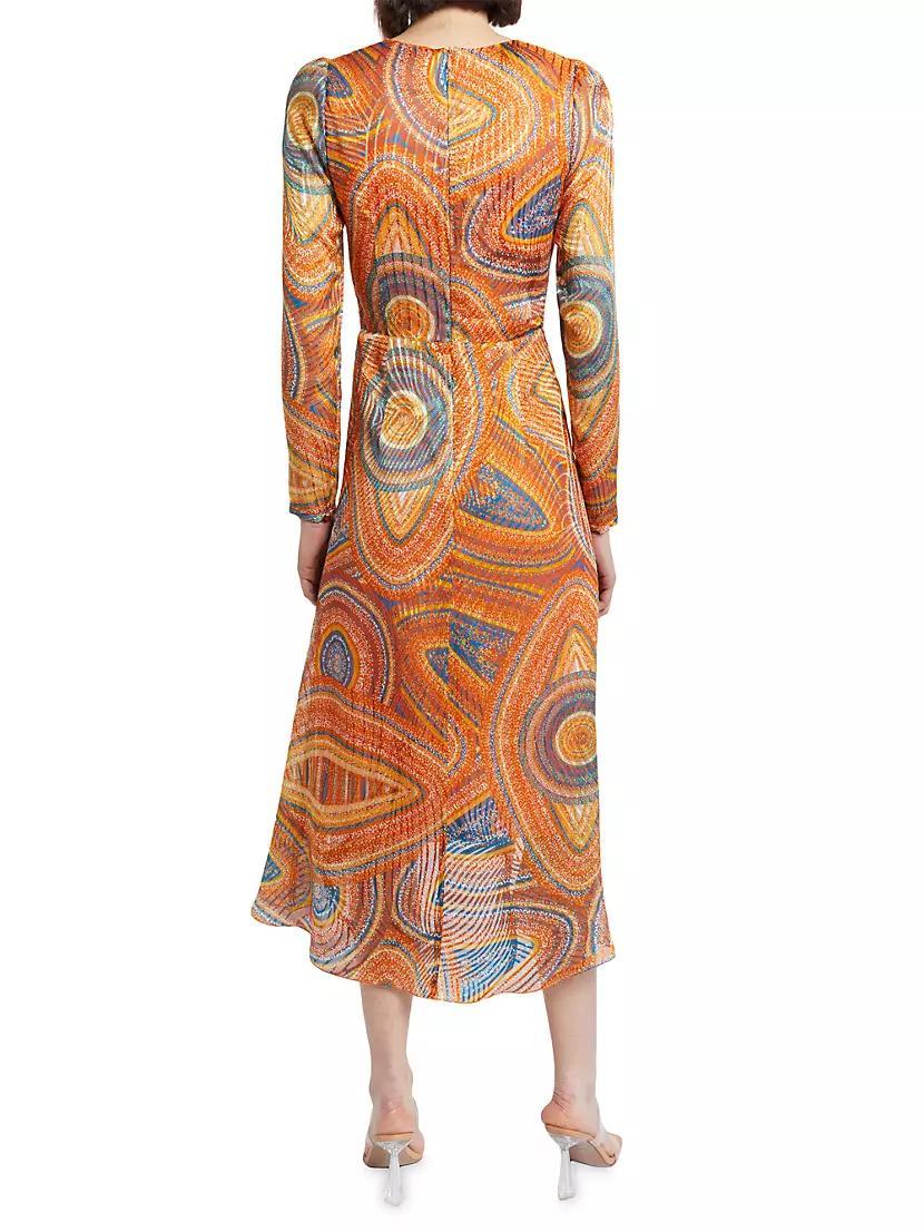 Jenny Printed Silk-Blend Dress Product Image