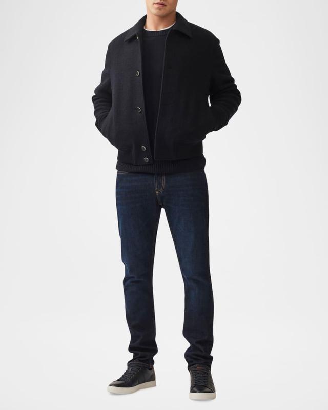 Men's Washington Avenue Melton Wool Bomber Jacket Product Image