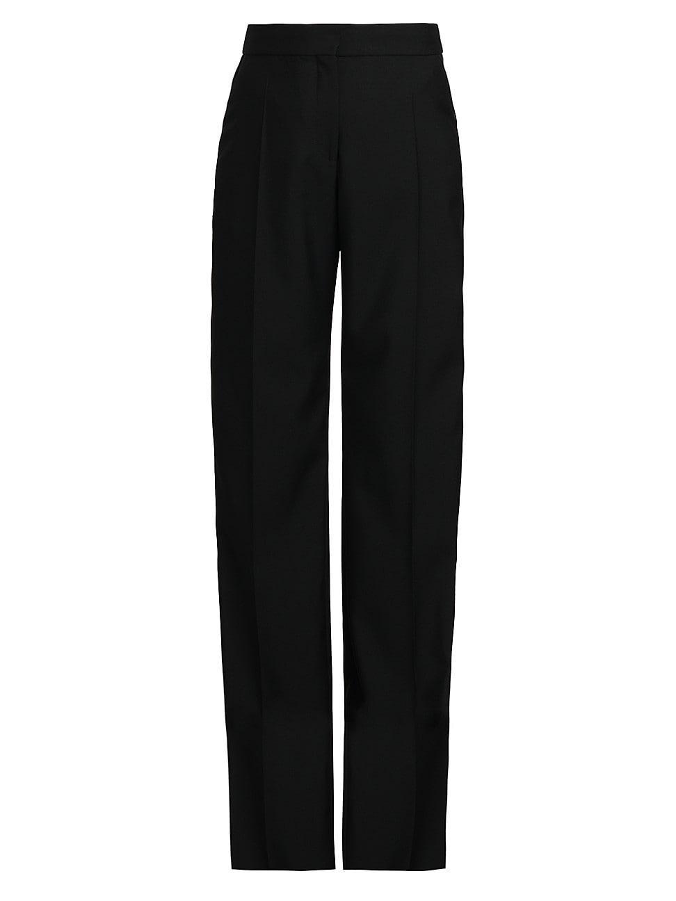 Womens Straight-Leg Wool Trousers product image