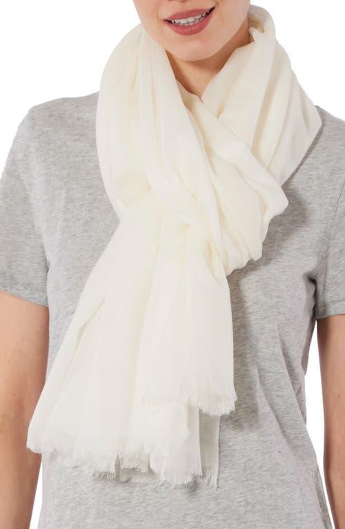 Womens Cashmere Fringed Scarf Product Image